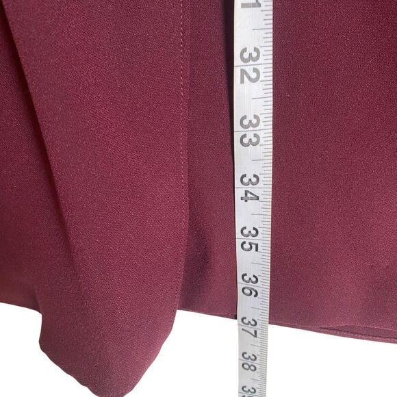 Ralph Lauren Black Label Cape Mini Dress 20W Burgundy Glam Evening Wear Party - Picture 5 of 10